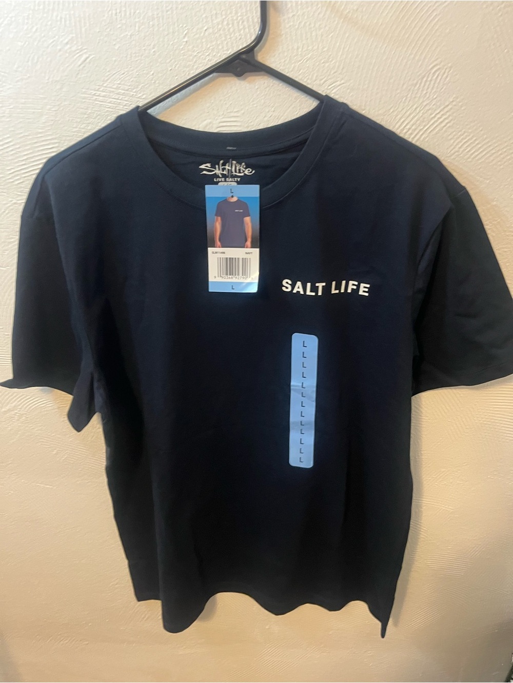 Salt Life Navy Short Sleeve Logo Tee